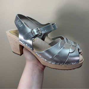 Lotta From Stockholm Silver Mules